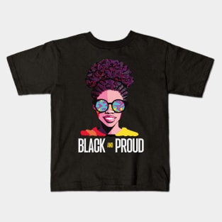 Black And Proud Black Proud History Month 365 Black Pride Kids T-Shirt